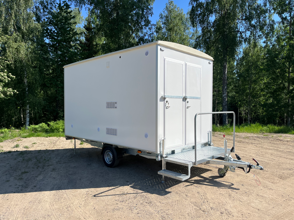 Carriage in fiberglass laminate.